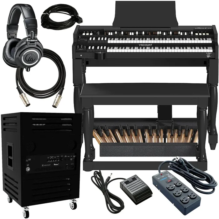 Viscount Legend SOUL 273 Digital Tonewheel Organ – Black ULTRA BUNDLE