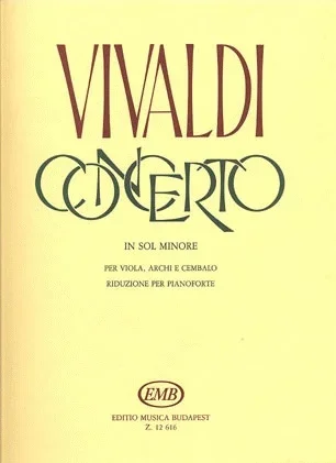 Vivaldi (Barsony & Nagy): Concerto in G minor, RV417 (viola & piano)