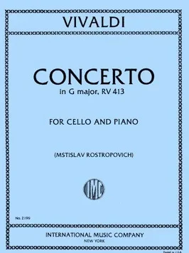 Vivaldi: Concerto in G n.12 RV413 (cello & piano) IMC