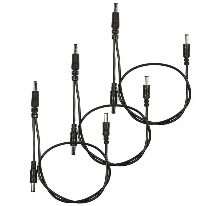 Voodoo Lab Cable Voltage Doubler Standard Polarity Center Negative 18″ 3 Pack Bundle
