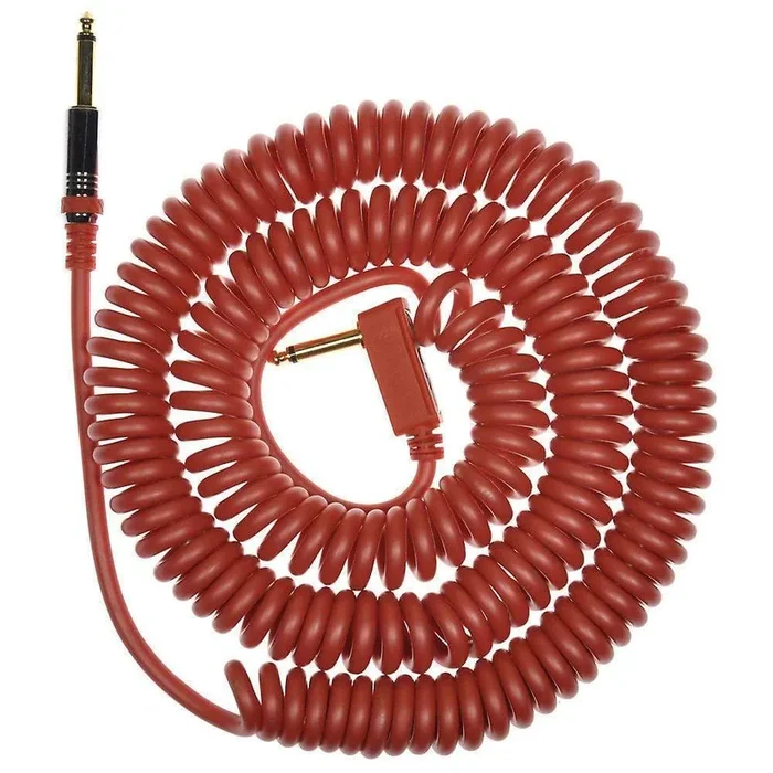 Vox Premium Vintage Coiled Guitar Cable 9m – Red