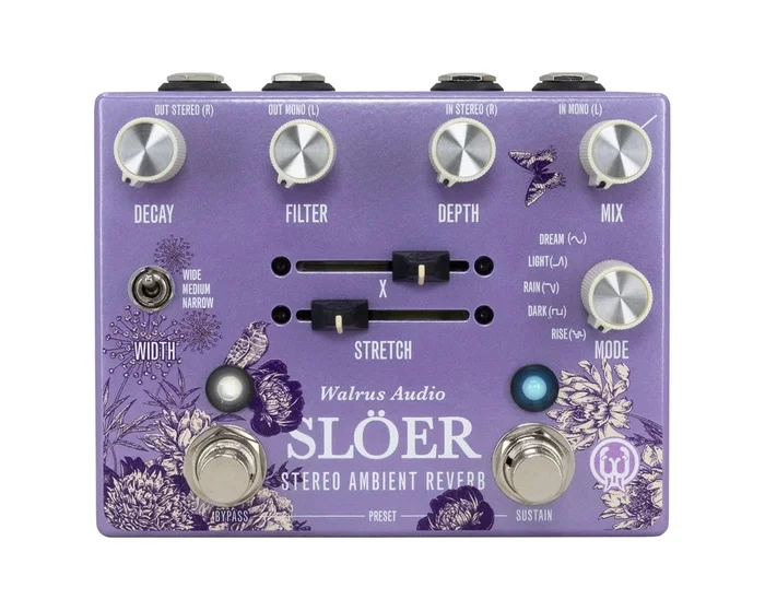 Walrus Audio SLOER Stereo Ambient Reverb – Floral Series 2024