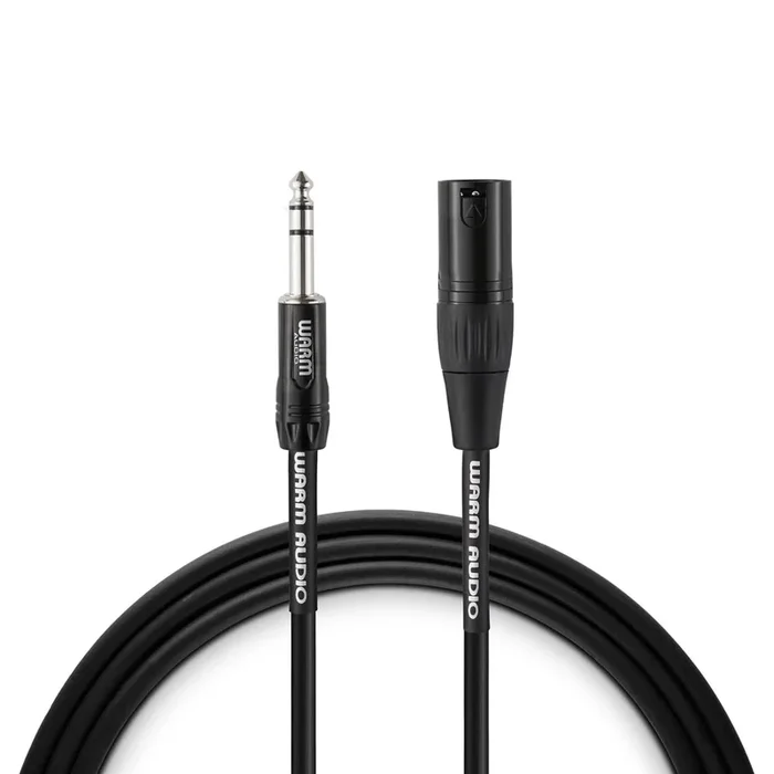 Warm Audio Pro Silver XLR Male to TRS Male Cable – 3-foot