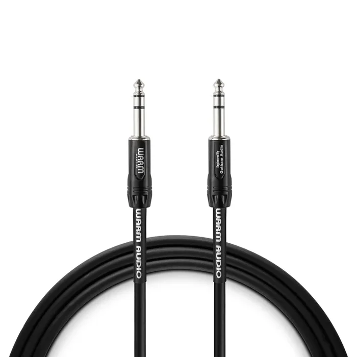 Warm Audio Pro-TRS-20′ Pro Silver TRS to TRS Cable – 20-foot