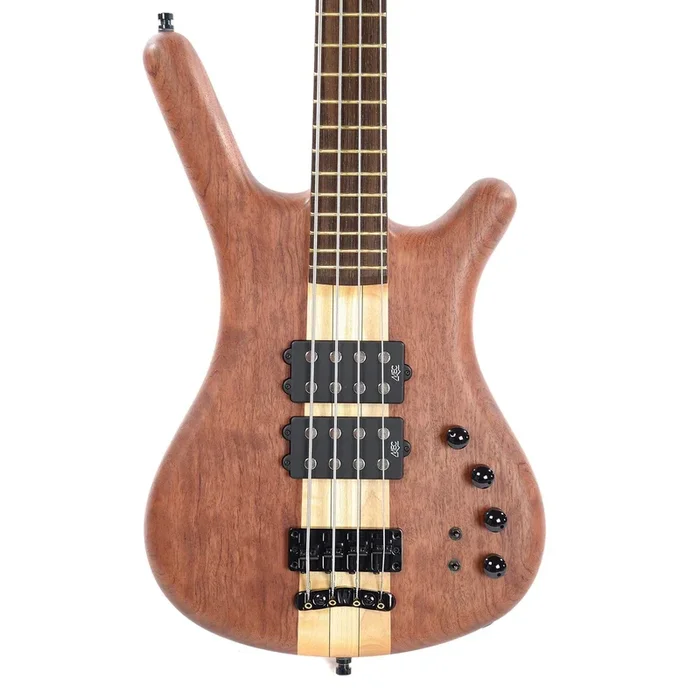 Warwick Custom Shop Corvette $$ NT Bubinga 4-String Natural Oil w/Leather Gig Bag