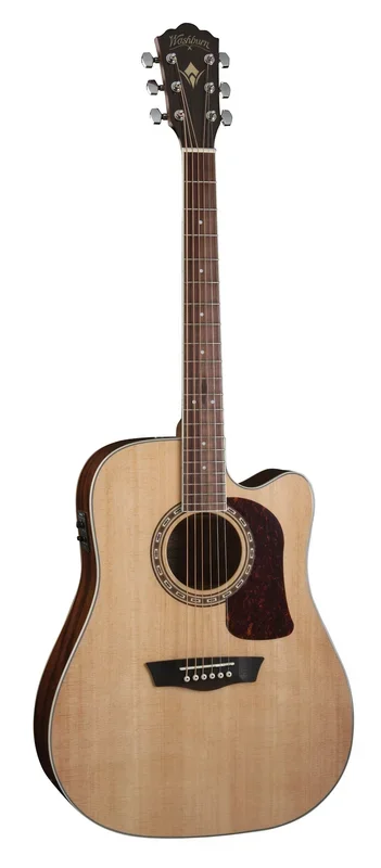 Washburn HD10SCE Acoustic-Electric Guitar, Natural