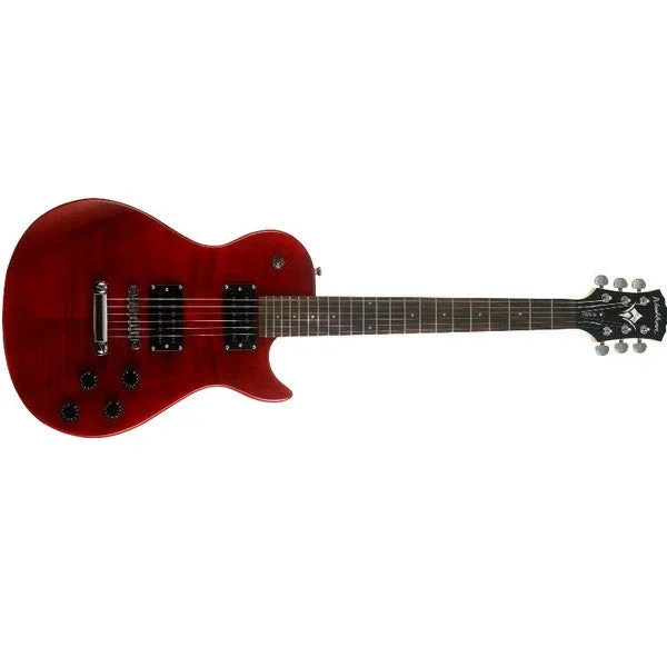 Washburn WIN14FTR Electric Guitar – Flame Trans Red