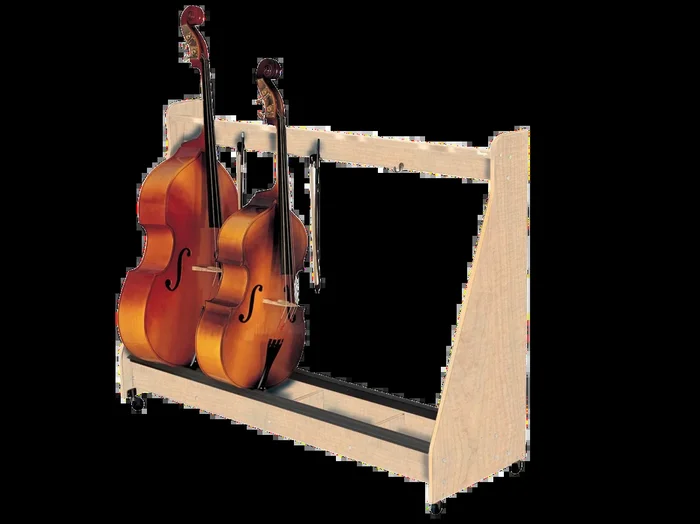 Wenger Double Bass Rack Maple Finish (4 Unit)