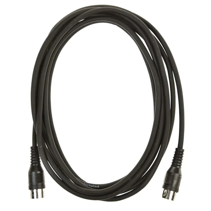 Whirlwind MIDI Cable 5-Pin 10′ Black