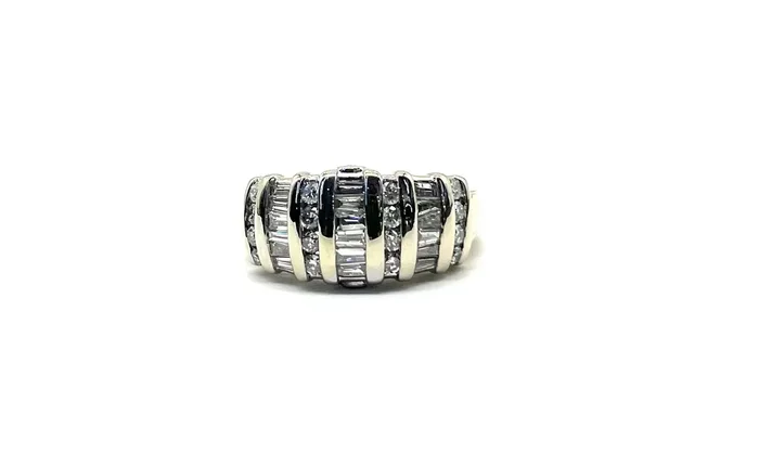 White Gold 1.25ctw Wide Diamond Ring