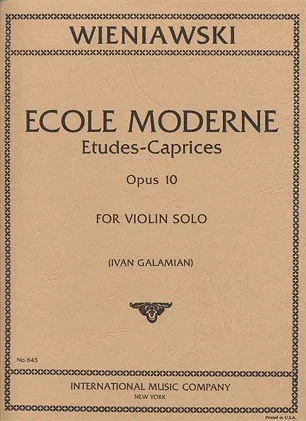 Wieniawski, Henri: Ecole Moderne Op.10 (violin)
