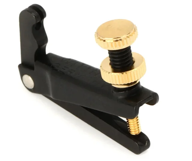 Wittner Violin Fine Tuner – Black, Gold Screw