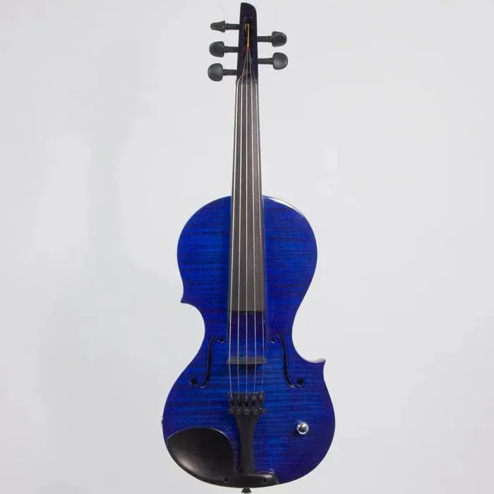 Wood Violins Nashville 5-string electric violin, Transparent Blue