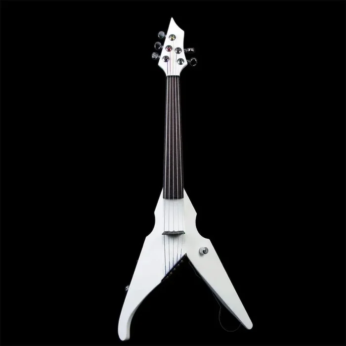 Wood Violins Viper Classic 5-string electric violin, Pearl White