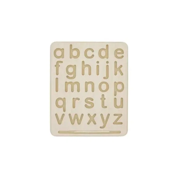 Wooden Alphabet Tracing Board – Lowercase