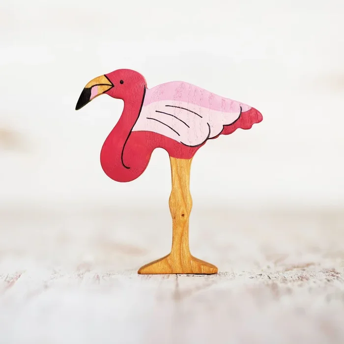 Wooden Caterpillar flamingo