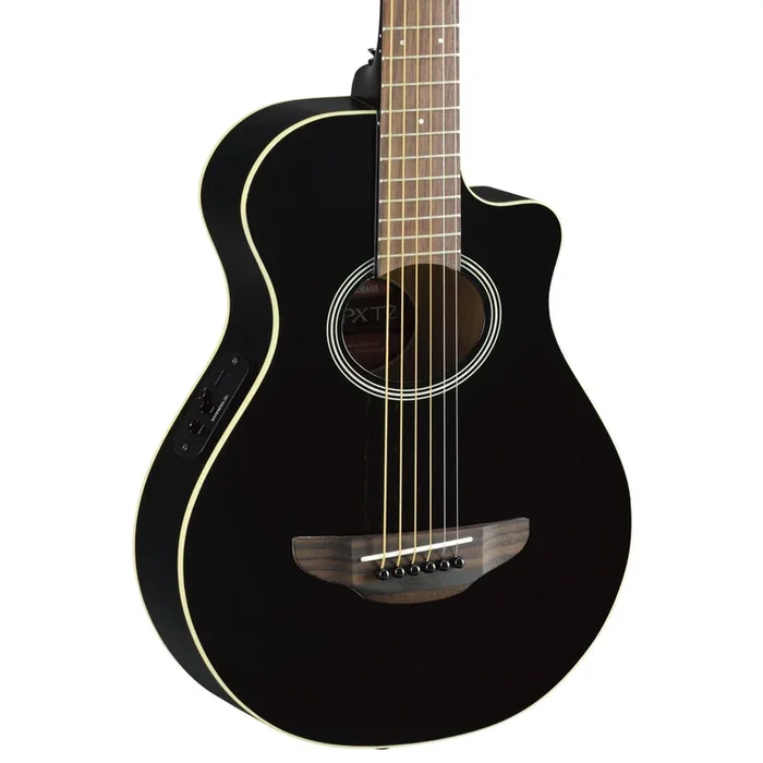 Yamaha – APXT2BL Acoustic-Electric 3/4 Size Travel Guitar w/ Cutaway – Black
