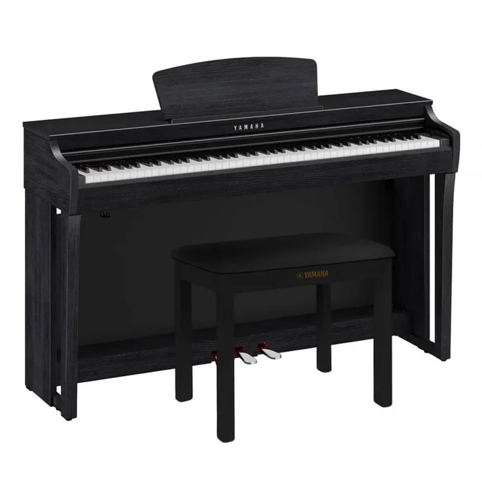 Yamaha Clavinova CLP725B Digital Piano With Bench – Black