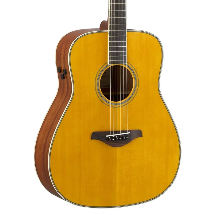Yamaha FG Series TransAcoustic Folk Body Acoustic Electric Guitar – Vintage Tint