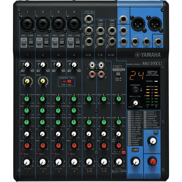 Yamaha MG10XU 10-Input Stereo Mixer with USB