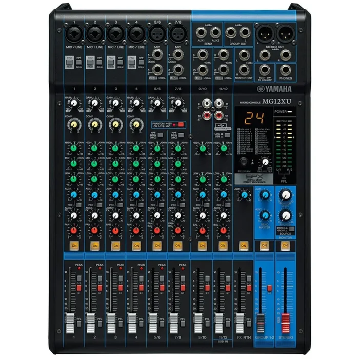 Yamaha MG12XU 12-Channel Compact Stereo Mixer and USB Audio Interface