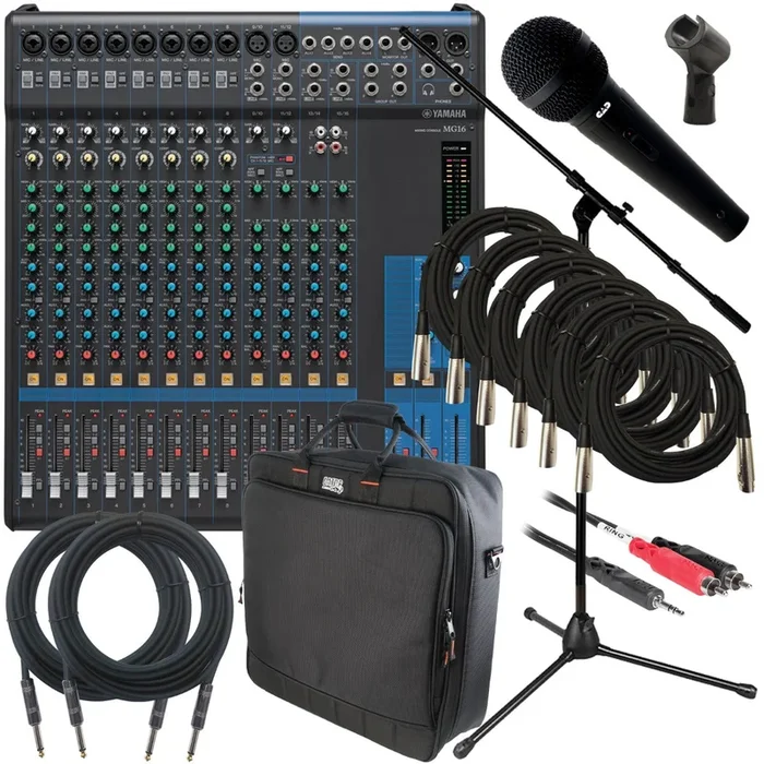 Yamaha MG16 16-Channel Stereo Mixer PERFORMER PAK