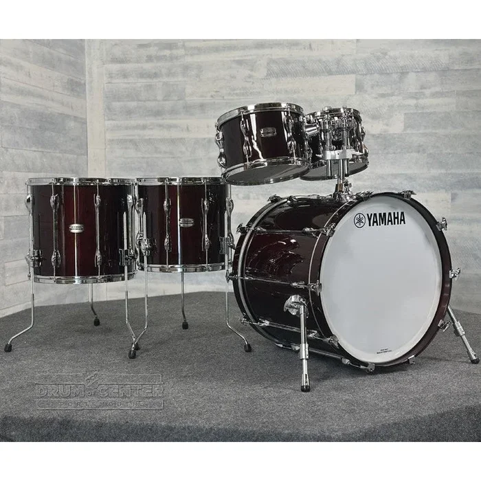 Yamaha Recording Custom 5pc Rock Drum Set Classic Walnut Finish