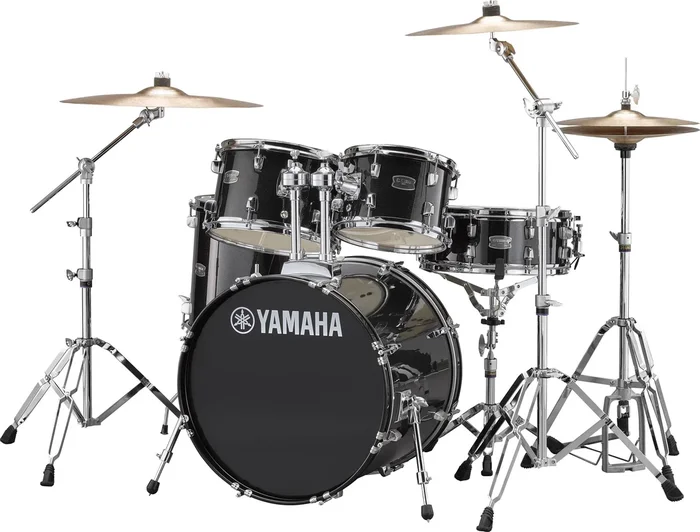 Yamaha Rydeen 5-Piece Shell Pack With 22″ Bass Drum Black Glitter