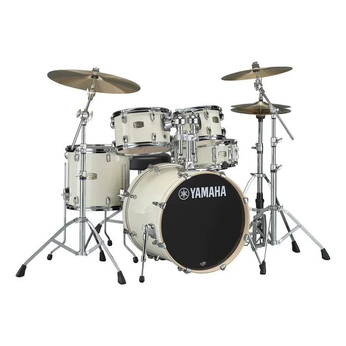 Yamaha Stage Custom Birch 5pc Drum Set w/20BD & 780 Hardware Classic White
