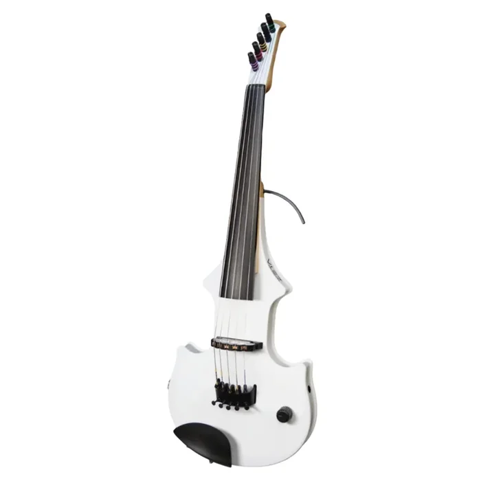 ZETA JV45 Jazz Fusion violin, white with natural wood neck, Imbus pegs