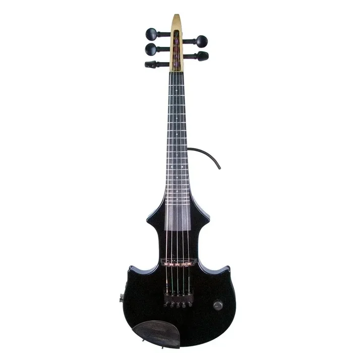 ZETA JV45 Jazz Fusion, violon fretté à 5 cordes avec incrustation de points, noir brillant