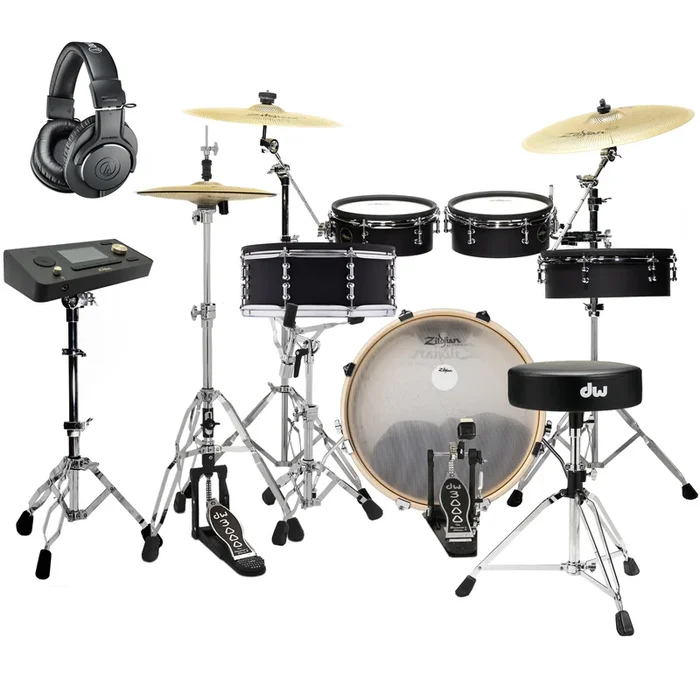 Zildjian ALCHEM-E Bronze EX Electronic Drum Kit DRUM ESSENTIALS BUNDLE