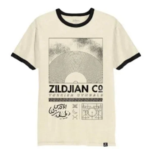 Zildjian Limited Edition Ringer T-Shirt Natural Small